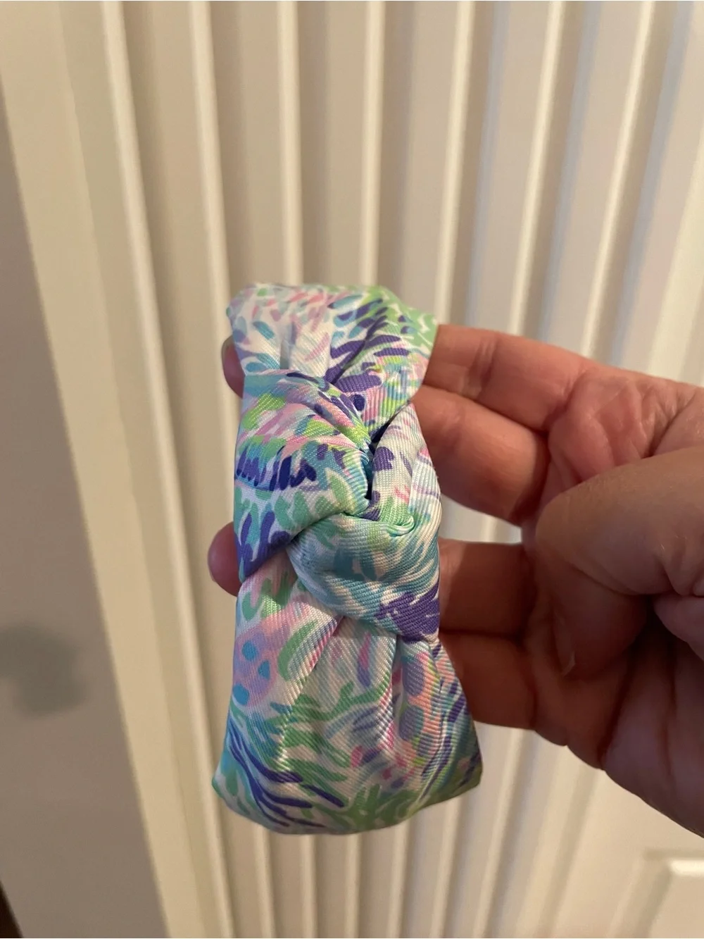 Lilly Pulitzer Pastel Floral Knot Headband in Pink Blue Green